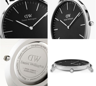 Daniel Wellington BLACK系列 Classic Sheffield DW00100139 黑皮带黑盘女表