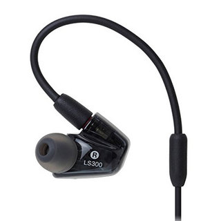 audio-technica 铁三角 ATH-LS300is 入耳式挂耳式动铁有线耳机 银色 3.5mm