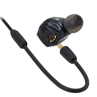 audio-technica 铁三角 ATH-LS300is 入耳式挂耳式动铁有线耳机 银色 3.5mm