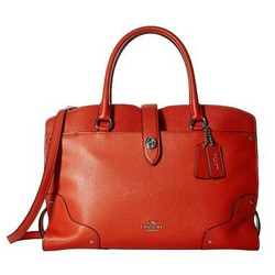 COACH 蔻驰 Grain Leather Mercer 24 Satchel 女士斜挎包