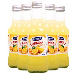 【京东超市】土耳其进口 阿卡娜（AKMINA）柠檬味 充气饮料 200ml*6瓶 整箱