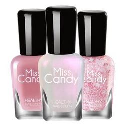 Miss Candy MCS225 嫁纱 健康指彩可剥指甲油套装同色系 7ml*3