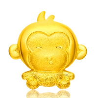 CHOW TAI FOOK 周大福 十二生肖猴 F189132 足金黄金吊坠