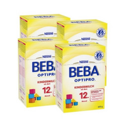 Nestlé BEBA 贝巴 OptiPro系列 婴幼儿配方奶粉12+段 600g*4盒