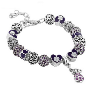 DIAMOND STYLE 钻石风尚 紫色珍宝手链