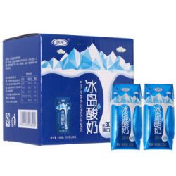 SANYUAN 三元 芭缔欧冰岛风味常温酸奶原味200g*24  纯正生牛乳发酵 量贩装 中秋礼盒