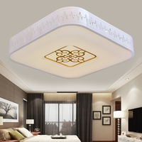 HAIDE 海德照明 HAIDE LIGHTING led吸顶灯 方形云锦 三色温 40w 47*47CM