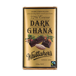 Whittaker's 惠特克 浓醇加纳黑巧克力 250g 