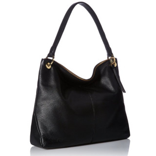 Calvin Klein Classic Pebble Slouchy 女士单肩包 Black/Gold