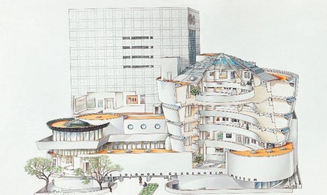 乐高把古根海姆博物馆做成了积木模型，为了纪念它的建筑师