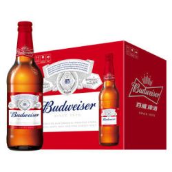 Budweiser 百威啤酒 大瓶装 460ml*12瓶 *3件