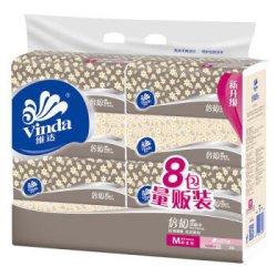 Vinda 维达 倍韧 2层*150抽*8包 *14件