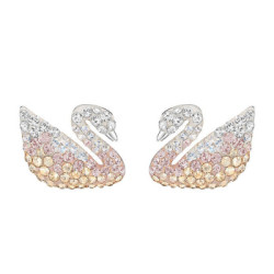 SWAROVSKI 施华洛世奇 5215037 渐变色Swan 天鹅耳钉 