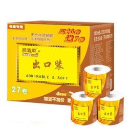 顺清柔 卫生纸 出口装 4层180G*27卷 *4件