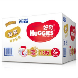 HUGGIES 好奇 金装 超柔贴身纸尿裤 XL105片 *3件