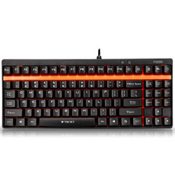 RAPOO 雷柏 V500 87键机械键盘 黑色 黑轴