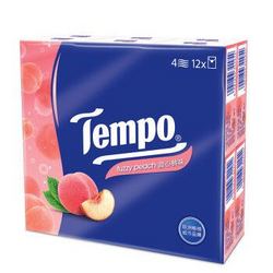 Tempo 得宝  迷你纸手帕  4层加厚 7张*12包 甜心桃味