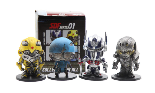 影家 Hasbro 孩之宝 变形金刚5 Q版公仔模型 擎天柱 *3件