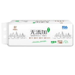 幸福阳光 幸福阳光 无添加系列无芯卷纸3层*168克*12卷