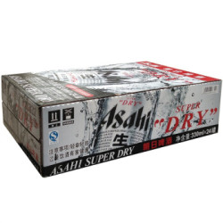 Asahi 朝日啤酒 超爽 330ml*24听 整箱装 *2件