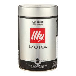 illy 意利 深度烘焙 浓味摩卡咖啡粉 250g