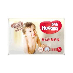 HUGGIES 好奇 铂金装 婴儿纸尿裤 L58片*4包