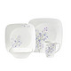  中亚Prime会员：Corelle 康宁餐具 16-Piece Square Jacaranda Dinnerware Set 16件 方盘套装　