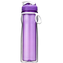 Rubbermaid 乐柏美 Tritan 7R06 双层水瓶500ml  (透明紫色) 