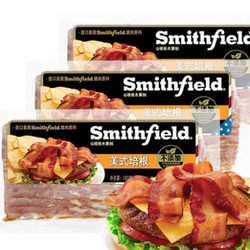 Smithfield 培根肉片180g*3袋