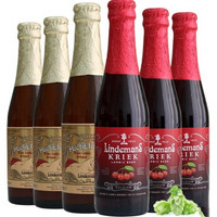 Lindemans 林德曼（樱桃*3/桃子*3）组合装 250ml*6瓶