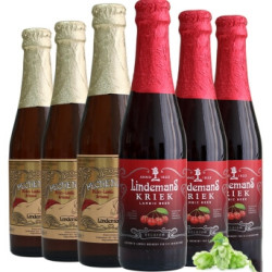 Lindemans 林德曼（樱桃*3/桃子*3）组合装 250ml*6瓶