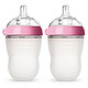 Comotomo 可么多么奶瓶，粉色，8 Ounces（227g）两只装+凑单品