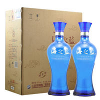 洋河 蓝色经典 海之蓝 42度 特惠装 1000ml*2瓶(含手提袋*2)