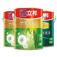 NIPPON PAINT 立邦 竹炭净味五合一套装（2面1底） 15L