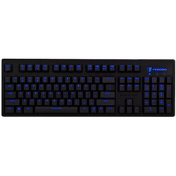 铁修罗（TESORO）克力博104键樱桃轴蓝色背光宏编程机械键盘 蓝光樱桃青轴