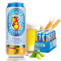 历史新低:DURLACHER 德拉克 浑浊型纯正小麦啤酒 500ml*24听 *2件