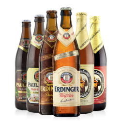 Erdinger 艾丁格 黑白教士/黑白柏龙/黑白艾丁格 500ml*6瓶 *2件