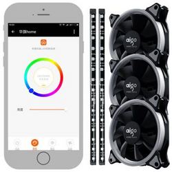 aigo 爱国者 月光宝盒A5 APP控制智能版 风扇灯条套装