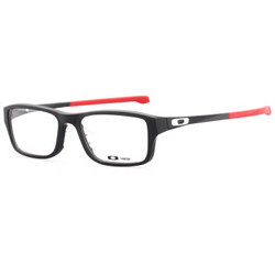 OAKLEY 欧克利 中性款黑色镜框黑/红拼色镜腿光学眼镜架眼镜框 OX8045 06 55mm