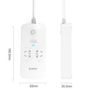 ORICO 奥睿科 WPC-2A2U WIFI智能插座