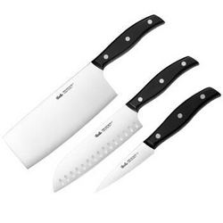 德国菲仕乐Fissler 精致系列三件套 中式菜刀日式多用刀去皮刀