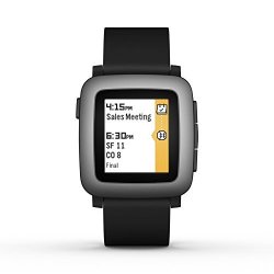 Pebble Time Smartwatch Black 智能手表