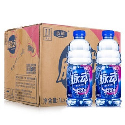 【京东超市】脉动（Mizone） 维生素饮料 水蜜桃口味 1L*12瓶 整箱装