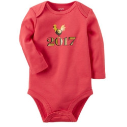 Carter's 118G914 婴幼儿长袖连体衣 鸡年生肖款