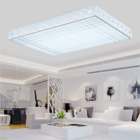 HD LED吸顶灯客厅灯卧室灯 现代简约温馨灯具 影格 95*63CM 三色温90W *3件