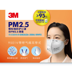 3M 9501V 耳带式口罩