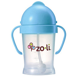 Zoli BF11PPB001 婴儿防漏学饮杯 宝宝吸管水杯 蓝色 180ml
