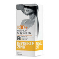 Invisible Zinc 面部身体防晒乳霜 SPF30+ 75g