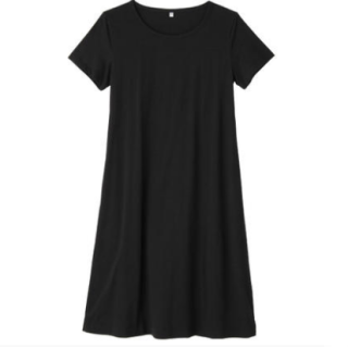 MUJI 无印良品 W6SB234 女士棉质连衣裙