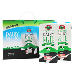 【京东超市】澳洲 进口牛奶生机谷（Living Planet）有机全脂牛奶1L*6礼盒装99元